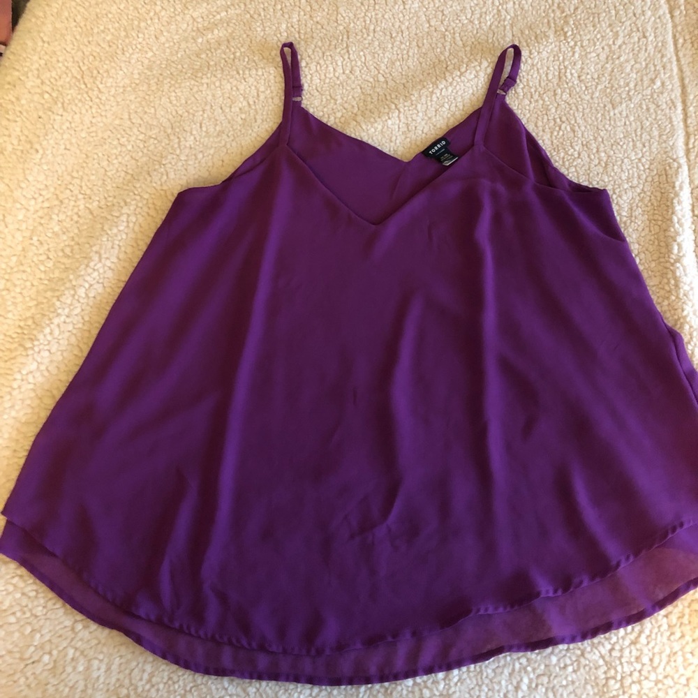 Flowy purple Torrid top